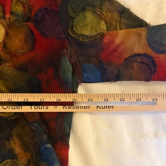 FERATELLI Abstract Dot Print Cowl Neck Tunic Top XL Women's - Picture 6 of 7